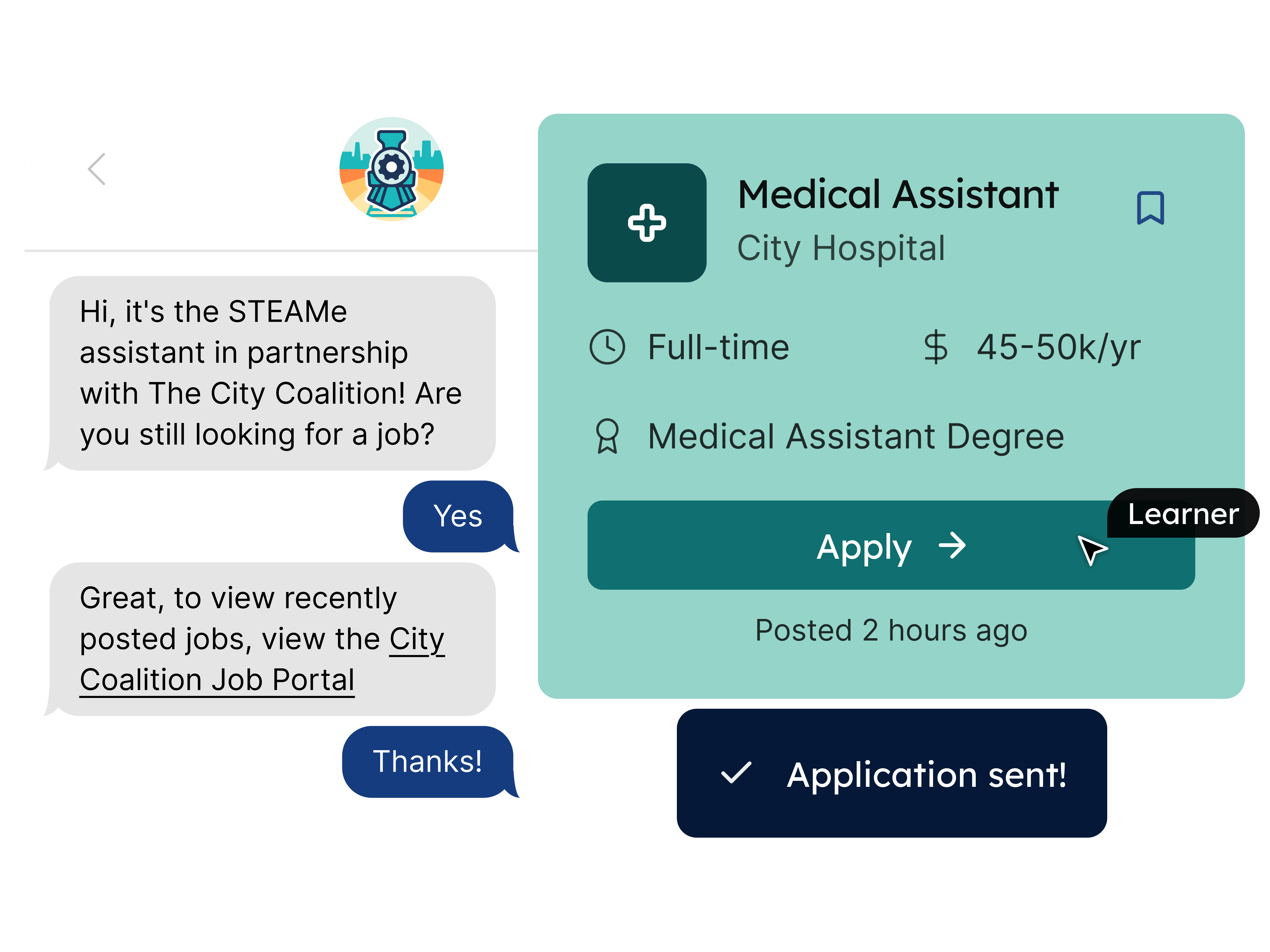 STEAMe Job Portal - Access with Smart Controls